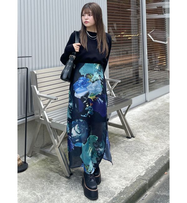 MURUA「クルーネックボリュームスリーブニット」|ニット・セーター|