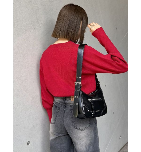 MURUA「クルーネックボリュームスリーブニット」|ニット・セーター|