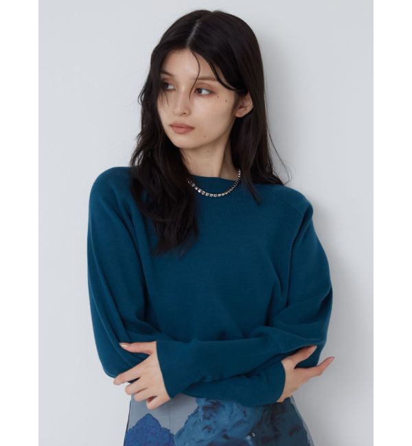 MURUA「クルーネックボリュームスリーブニット」|ニット・セーター|