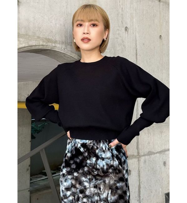 MURUA「クルーネックボリュームスリーブニット」|ニット・セーター|