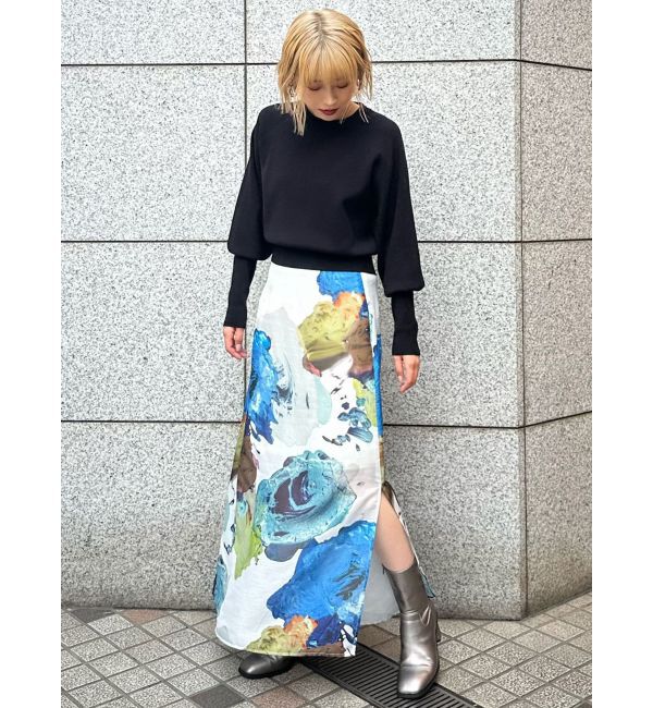 MURUA「クルーネックボリュームスリーブニット」|ニット・セーター|