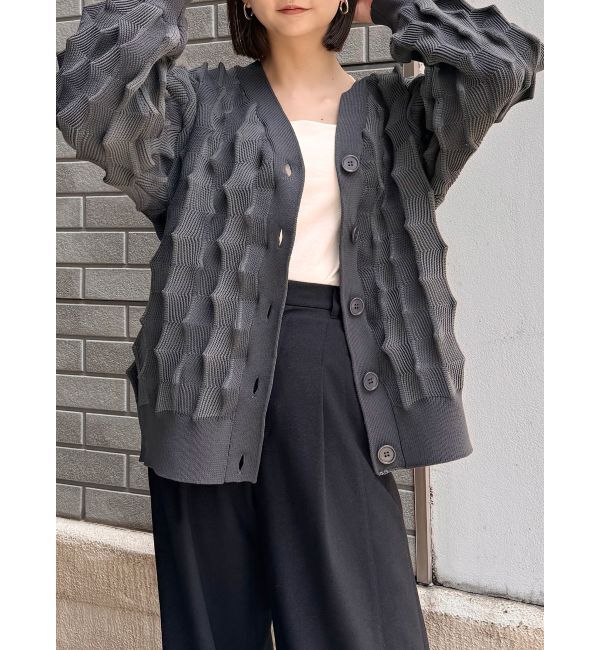 MURUA「バンピーオーバーカーディガン」|カーディガン|グレー