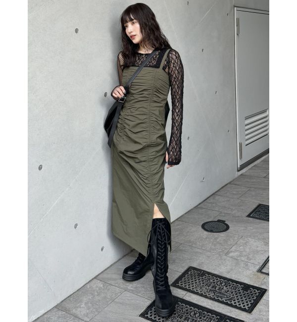 MURUA「フェイクレザーボクシングスニーカーブーツ」|ショートブーツ|