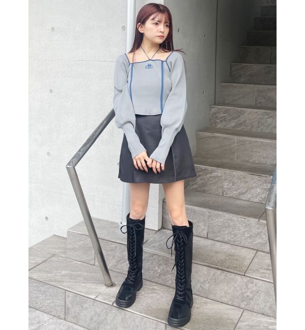 MURUA「フェイクレザーボクシングスニーカーブーツ」|ショートブーツ|