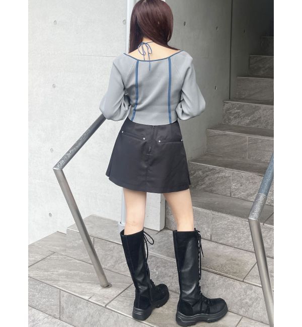 MURUA「フェイクレザーボクシングスニーカーブーツ」|ショートブーツ|