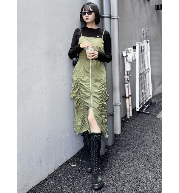 MURUA「フェイクレザーボクシングスニーカーブーツ」|ショートブーツ|