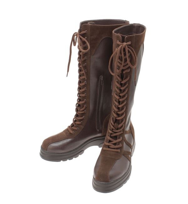 MURUA「フェイクレザーボクシングスニーカーブーツ」|ショートブーツ|