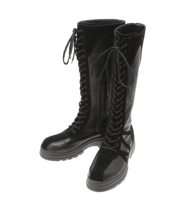 MURUA「フェイクレザーボクシングスニーカーブーツ」|ショートブーツ|