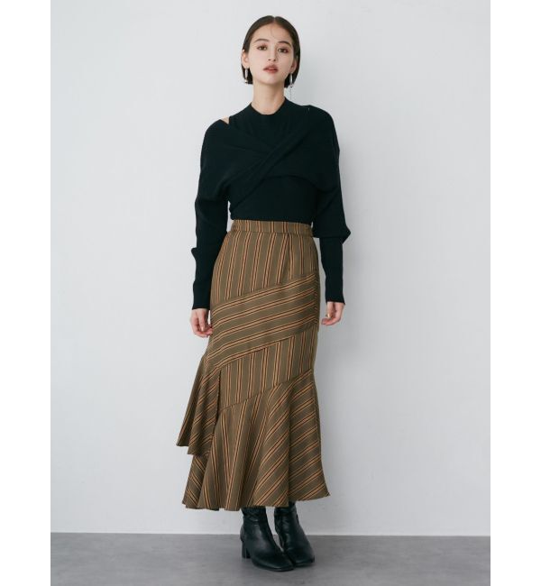 MURUA「ドッキングカシュクールニット」|ニット・セーター|