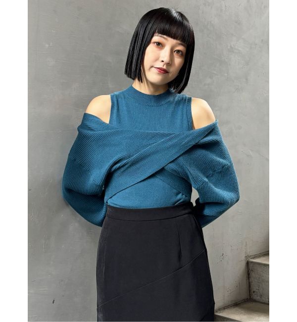 MURUA「ドッキングカシュクールニット」|ニット・セーター|