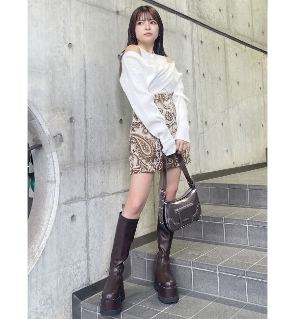 MURUA「ドッキングカシュクールニット」|ニット・セーター|