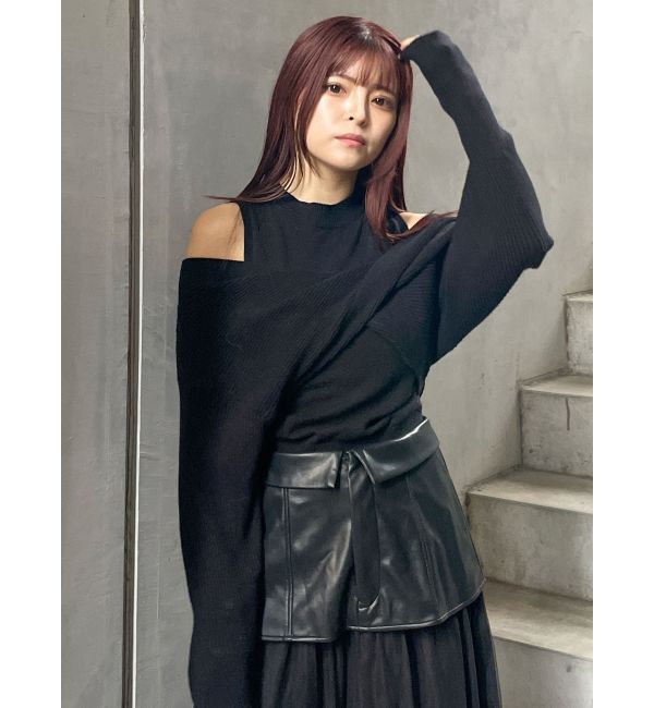 MURUA「ドッキングカシュクールニット」|ニット・セーター|