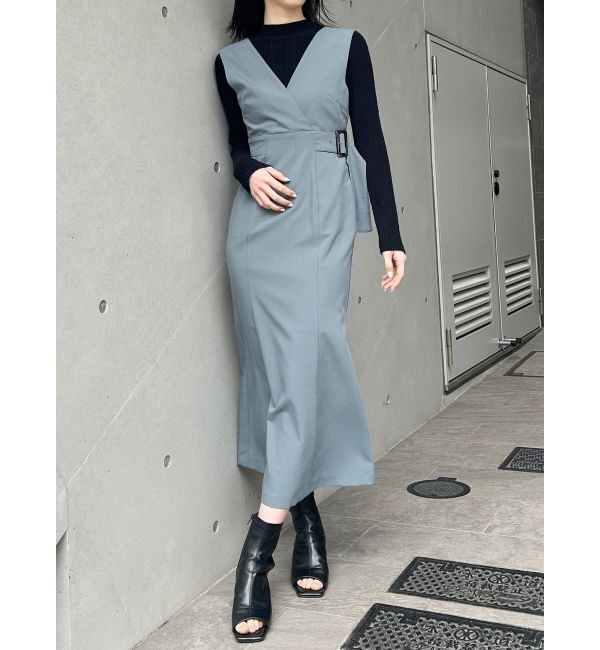 MURUA「カシュクールマーメイドジャンパースカート」|ワンピース|