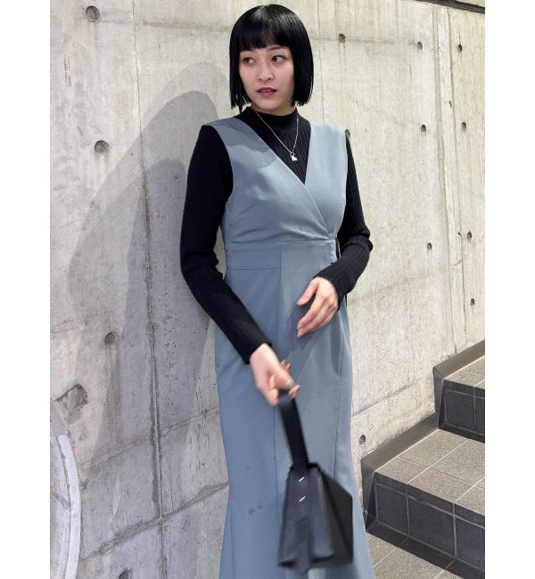 MURUA「カシュクールマーメイドジャンパースカート」|ワンピース|