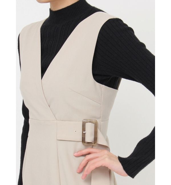 MURUA「カシュクールマーメイドジャンパースカート」|ワンピース|