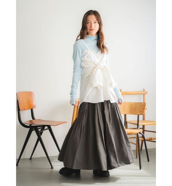 Ungrid「2Wayギャザーデザインシャツ」|シャツ・ブラウス|