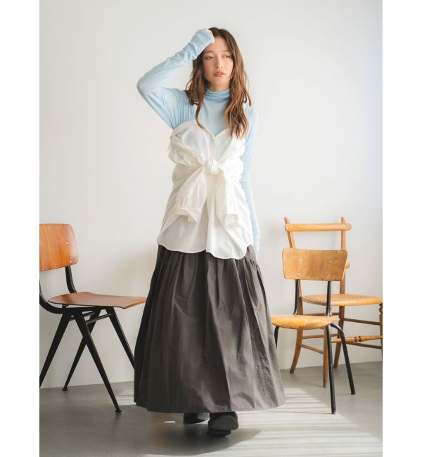 Ungrid「2Wayギャザーデザインシャツ」|シャツ・ブラウス|