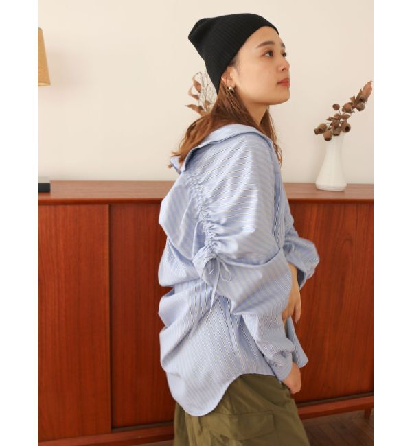 Ungrid「2Wayギャザーデザインシャツ」|シャツ・ブラウス|