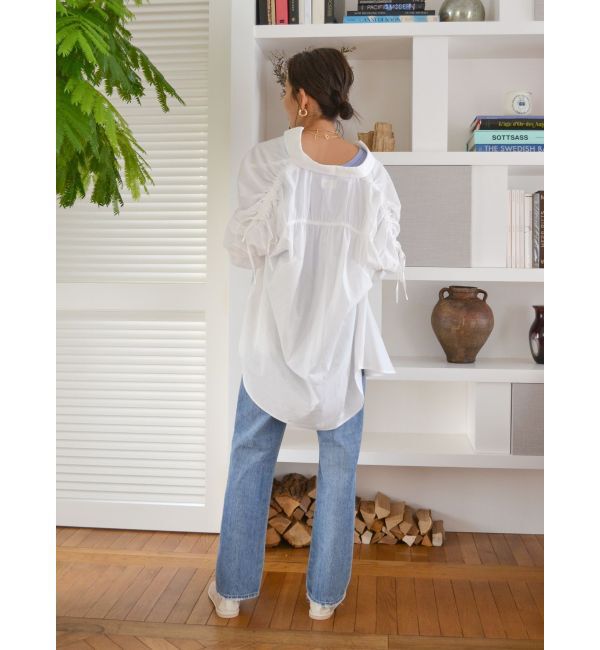 Ungrid「2Wayギャザーデザインシャツ」|シャツ・ブラウス|