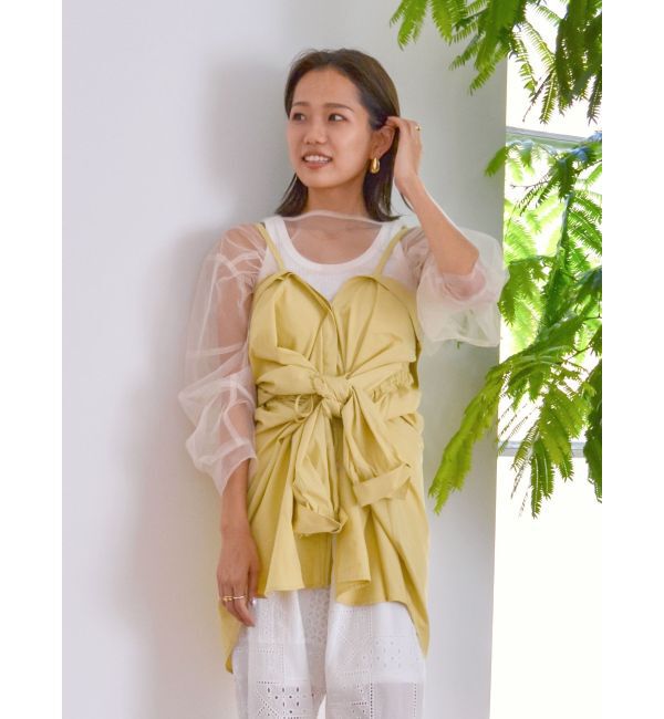 Ungrid「2Wayギャザーデザインシャツ」|シャツ・ブラウス|