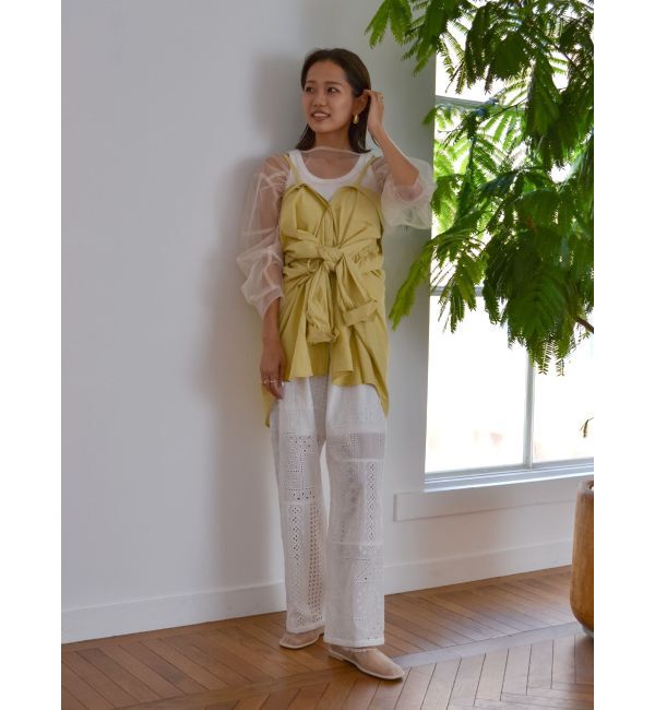 Ungrid「2Wayギャザーデザインシャツ」|シャツ・ブラウス|