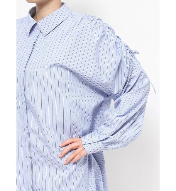 Ungrid「2Wayギャザーデザインシャツ」|シャツ・ブラウス|