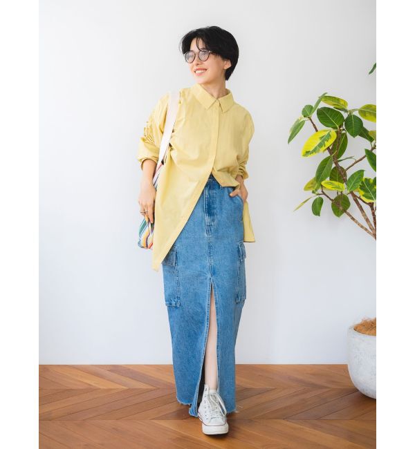 Ungrid「2Wayギャザーデザインシャツ」|シャツ・ブラウス|