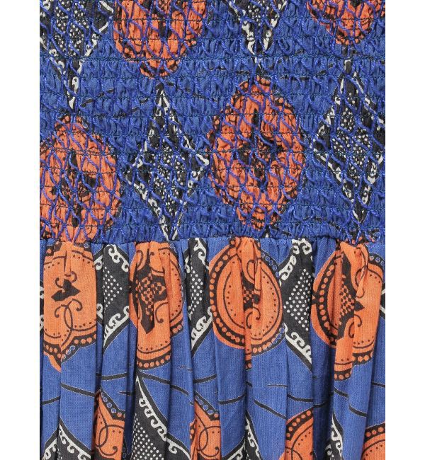 Ungrid「スモッキングバティック柄スカート」|スカート|