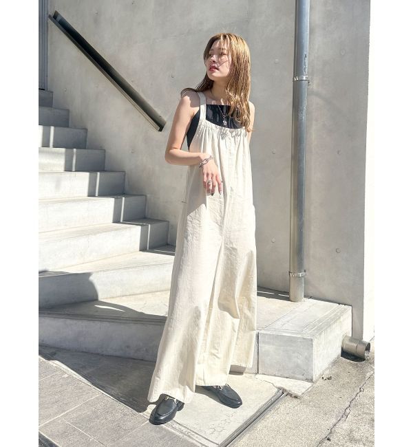 Ungrid「【WEB限定】バッククロスロンパース」|オールインワン|