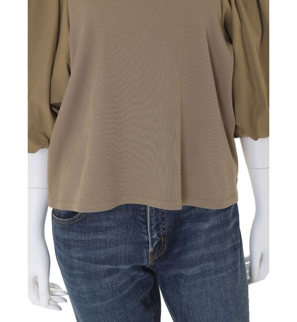 Ungrid「【WEB限定】パフスリーブドッキングブラウス」|シャツ・ブラウス|