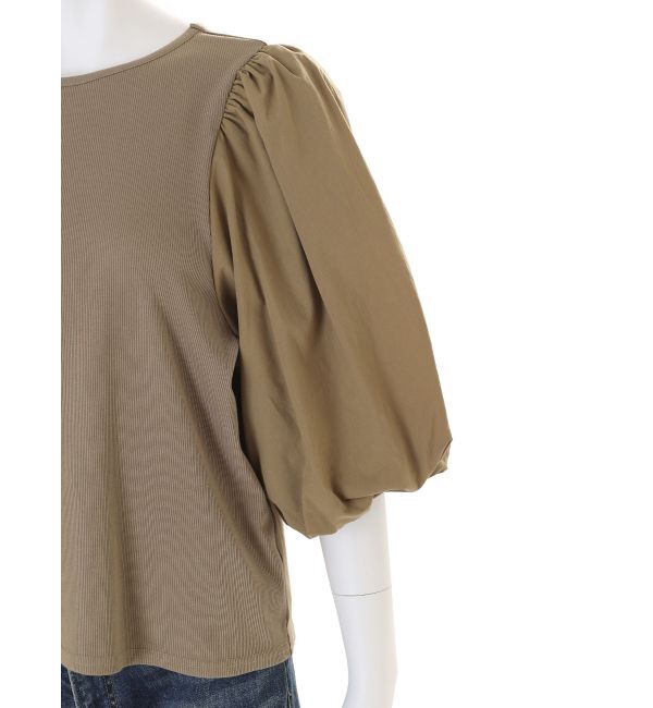 Ungrid「【WEB限定】パフスリーブドッキングブラウス」|シャツ・ブラウス|