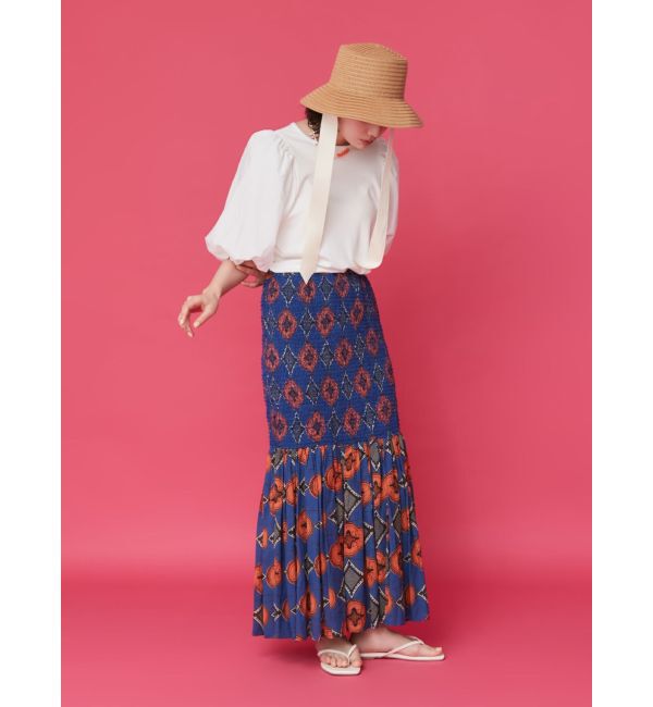 Ungrid「【WEB限定】パフスリーブドッキングブラウス」|シャツ・ブラウス|