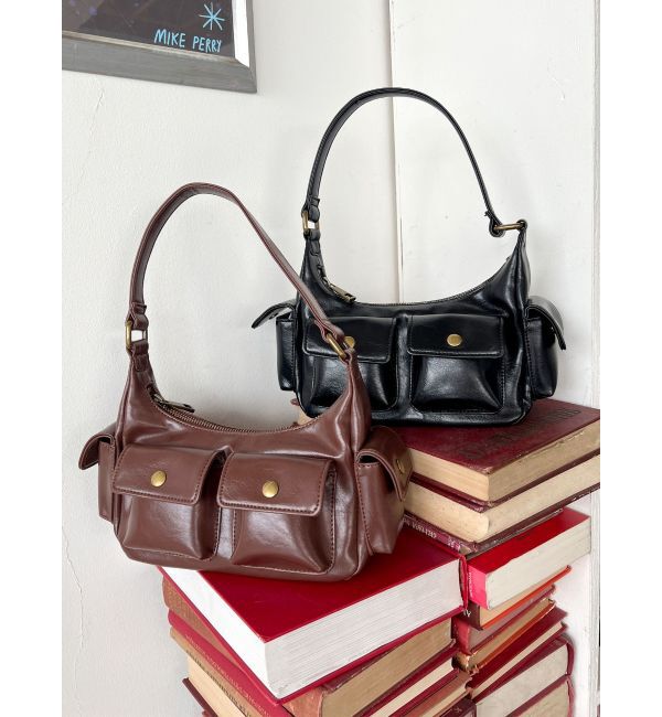 Ungrid「ポケットデザインハンドバッグ」|ハンドバッグ|