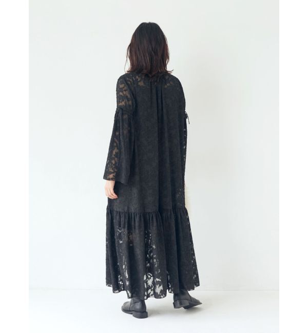 Ungrid「スリーブデザインジャカードワンピース」|ワンピース|