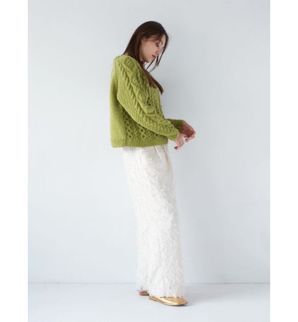 Ungrid「ジャカードワイドラフパンツ」|その他|