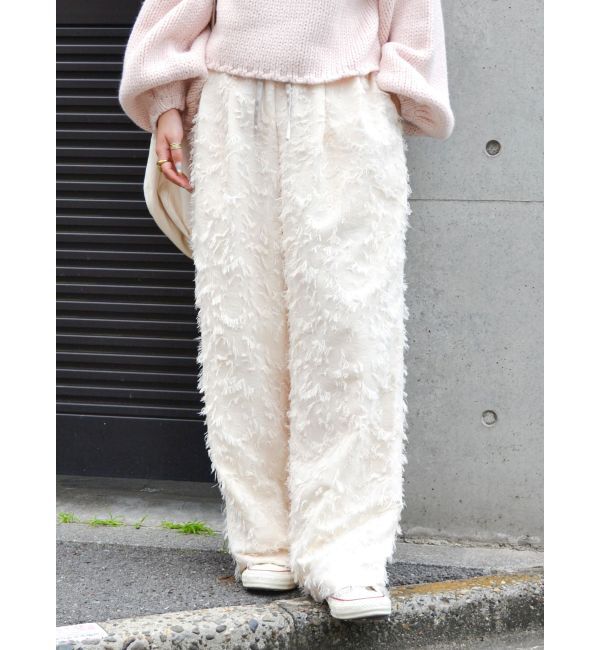 Ungrid「ジャカードワイドラフパンツ」|その他|