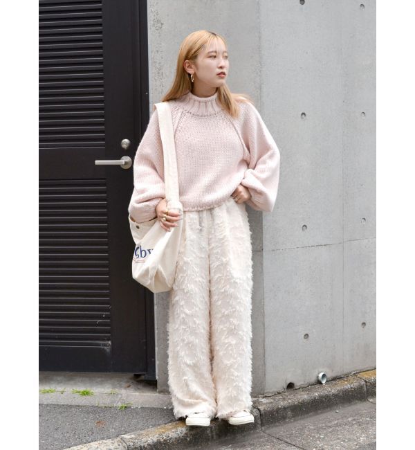 Ungrid「ジャカードワイドラフパンツ」|その他|