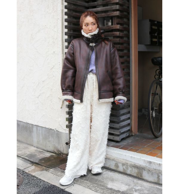 Ungrid「ジャカードワイドラフパンツ」|その他|