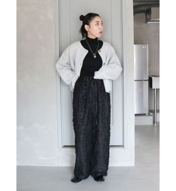 Ungrid「ジャカードワイドラフパンツ」|その他|