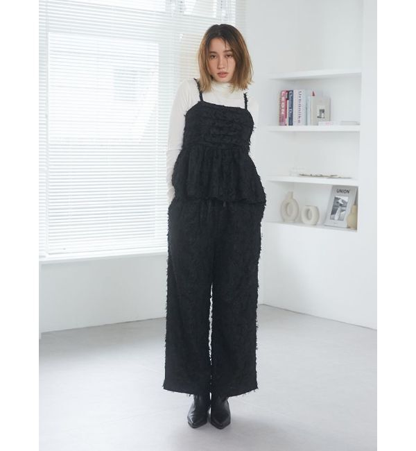 Ungrid「ジャカードワイドラフパンツ」|その他|