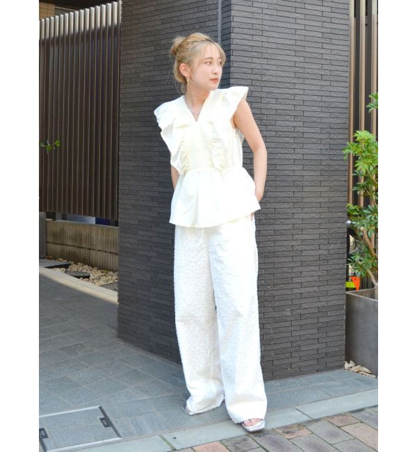 Ungrid「ノースリギャザーブラウス」|シャツ・ブラウス|