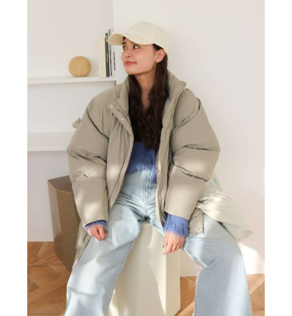 Ungrid「ミドル丈中綿ルーズブルゾン」|ブルゾン・スタジャン|