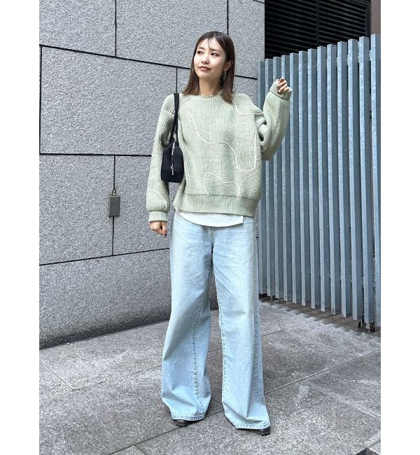 Ungrid「テープデザインルーズニット」|ニット・セーター|