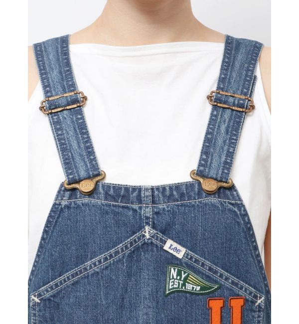 Ungrid「Lee別注 ワッペンデザインデニムサロペット」|オールインワン|