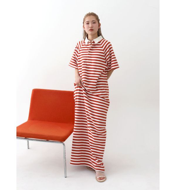 Ungrid「ビッグシルエットボーダーワンピース」|ワンピース|