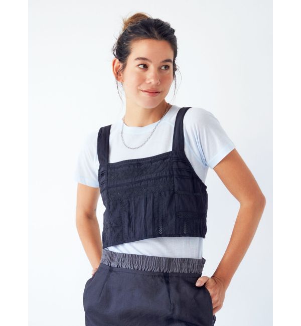 Ungrid「バックレースアップコットンキャミ」|キャミソール|