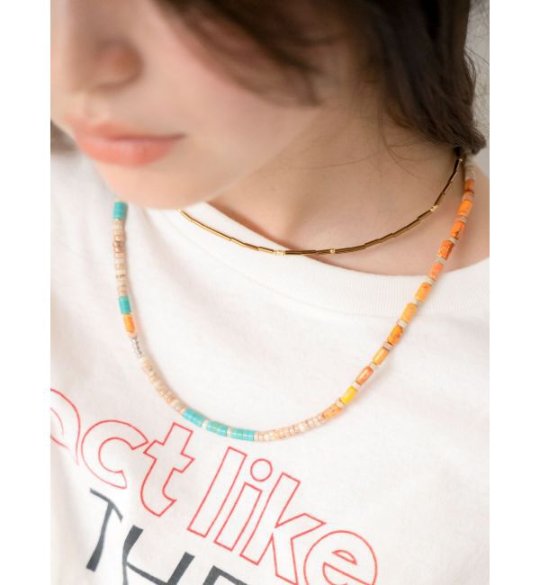 Ungrid「カラービーズネックレス」|ネックレス|ターコイズ