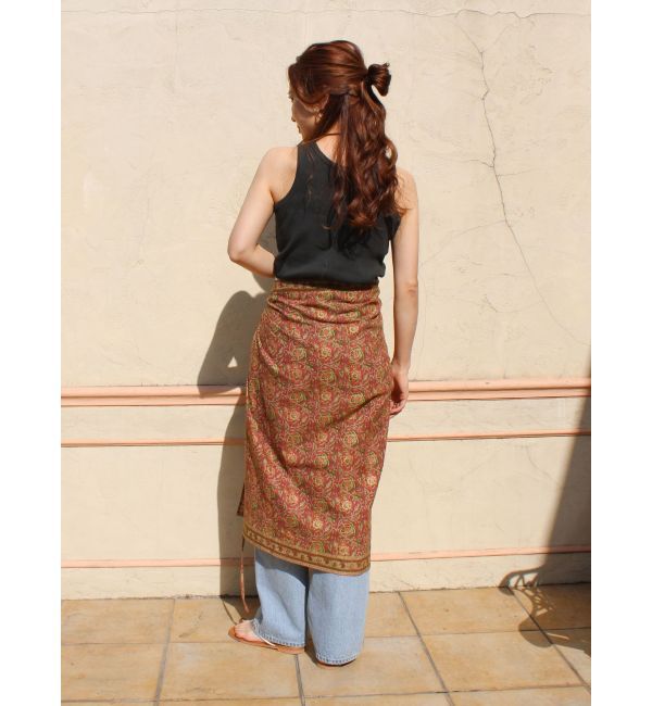 Ungrid「サラサ柄ラップスカート」|スカート|