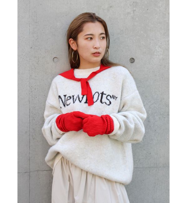 Ungrid「ニットスカーフミトンセット」|手袋|