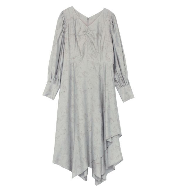 LAGUNAMOON「ニュアンスパターンアシンメトリーヘムワンピース」|ワンピース|